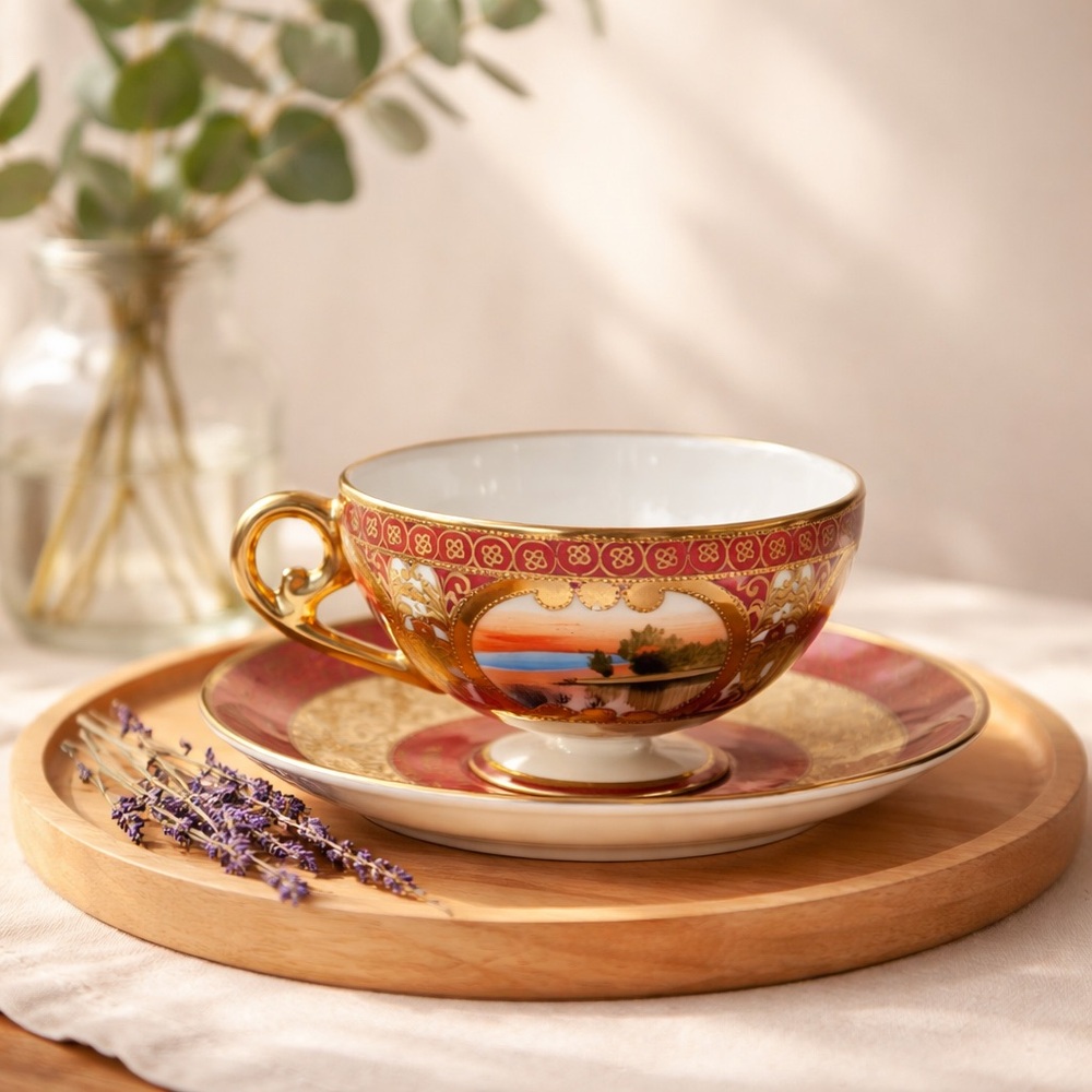 Vintage Royal Vienna Scenic Cup & Saucer